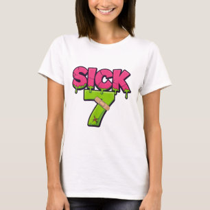 Sjuk Seven Meme T-shirt Sex Sju Roligt Ordspel Dri
