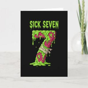 Sjuk Seven Meme Tröja Sex Sju Roligt Ordspel Dri Kort