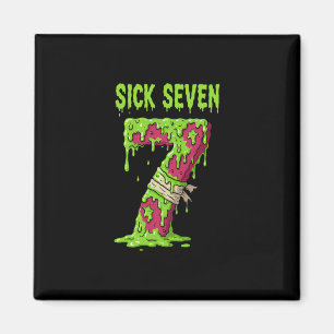 Sjuk Seven Meme Tröja Sex Sju Roligt Ordspel Dri Magnet