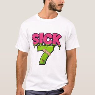 Sjuk Seven Meme Tröja Sex Sju Roligt Ordspel Drip