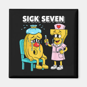 Sjuk Sjuan Meme Sex Sju Sjuk 7 Rolig Sjuksköterska Magnet