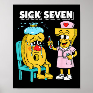 Sjuk Sjuan Meme Sex Sju Sjuk 7 Rolig Sjuksköterska Poster