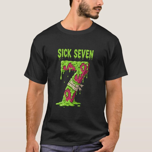 Sjuk Sjuan Meme Tröja Sex Sju Roligt Ordspel Dri (Framsida)