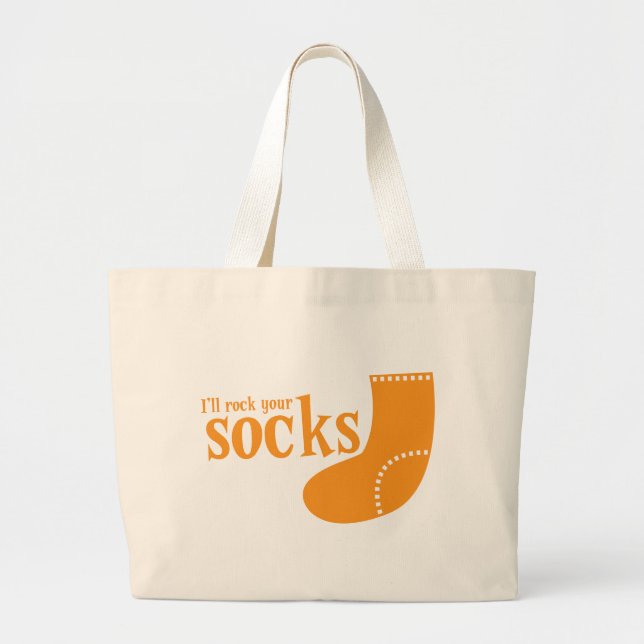 Sjuk sten dina sockor jumbo tygkasse (Framsidan)