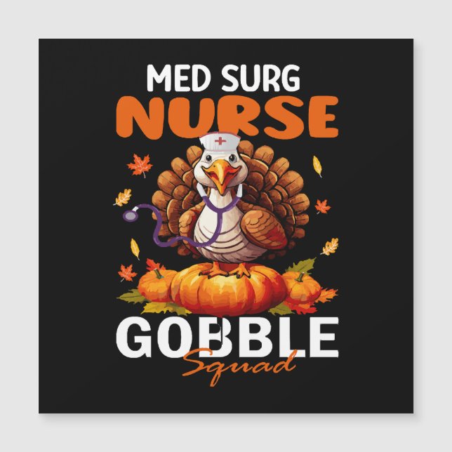 Sjuk Turkiet Matching MED SURG Gobble Squad (Framsida)