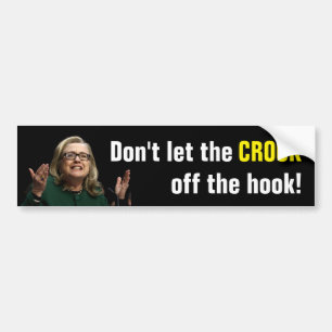Sjuka Hillary - Låt inte bedragaren smita Bildekal