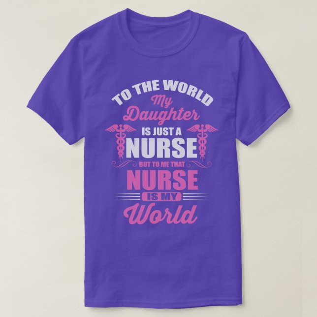 Sjuka min värld min dotter t shirt (Design framsida)