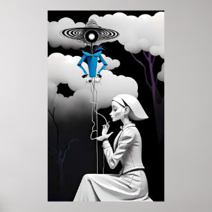 Sjuka ut en sårad Dream Ken Gage Surreal Poster