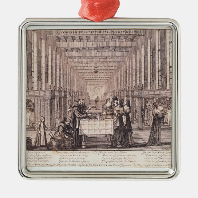 Sjukavdelningen av systrarna av välgörenhet julgransprydnad metall (Framsidan)