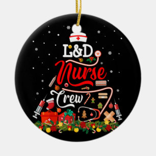 Sjukbesättning God jul, arbetskraft och leverans Julgransprydnad Keramik