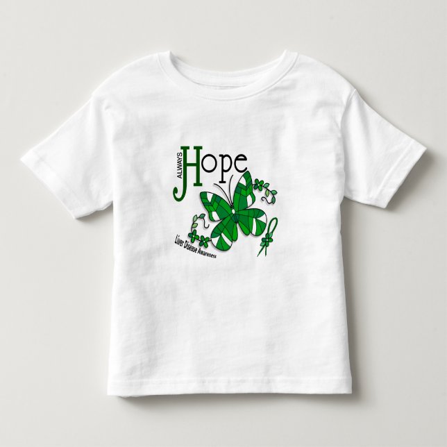Sjukdom för målat glassfjärilslever tee shirt (Framsida)