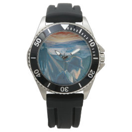 Sjukdom i Sunset, förtvivlan (av Edvard Munch) Armbandsur