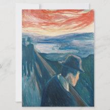 Sjukdom i Sunset, förtvivlan (av Edvard Munch)
