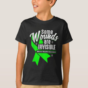 Sjukdomarna är osynliga, medvetandegörande om psyk t shirt