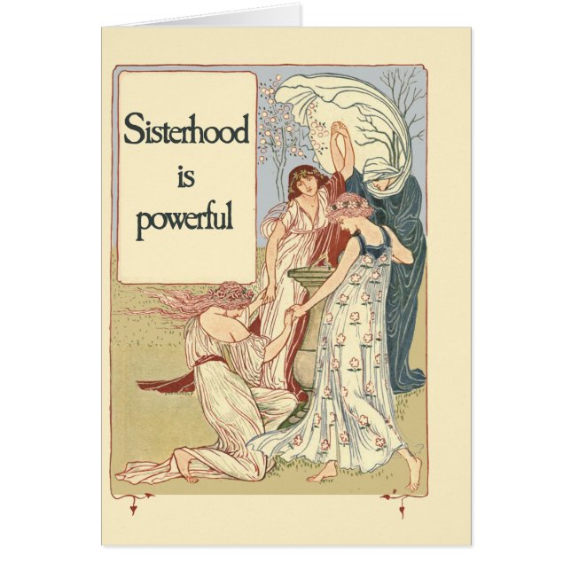 Sjukdomen är mäktig hälsningskort (Framsidan)