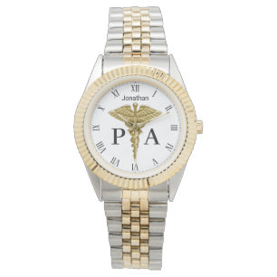 Sjukdomen Guld Caduceus Physician Assistant Armbandsur