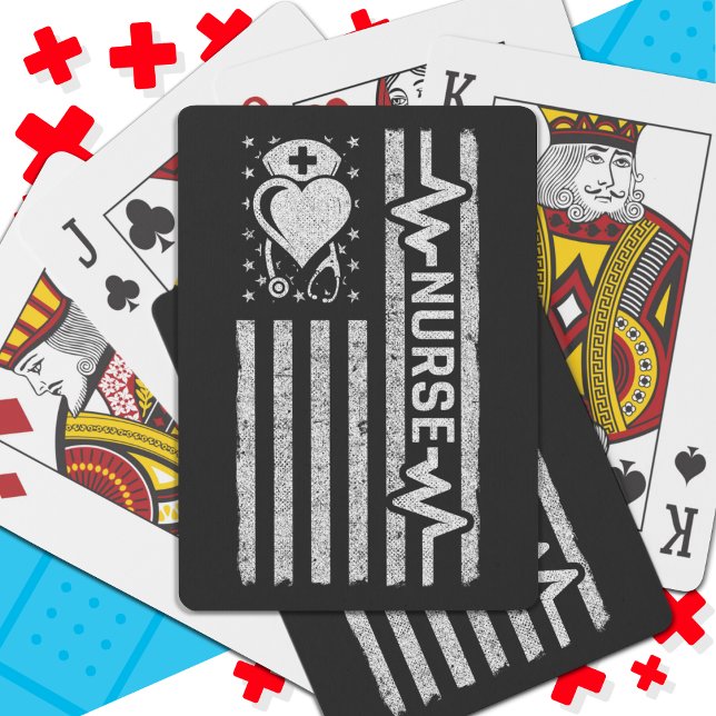 Sjukdomsbedömning Hero Heart Life American Flagga Casinokort (Skapare uppladdad)