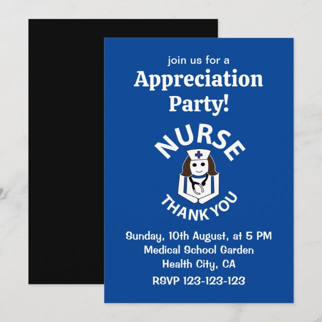 Sjukdomsbedömning vid Tack Inbjudningar (Fram/baksida)