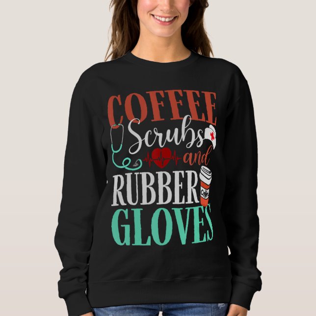 Sjukdomskaféer och gummihandskar t shirt (Framsida)