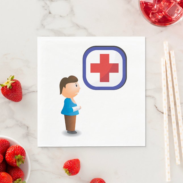 Sjukdomskänkor vid fritidshem pappersservett (Skapare uppladdad)