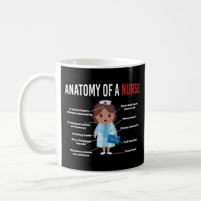 Sjukdomskänsla i en sjuksköterska kaffemugg (Vänster)
