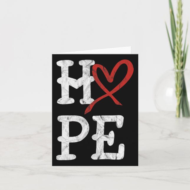 Sjukdomskänsla Månad Hosta Vintage Hjärthälsa Kort (Framsida)