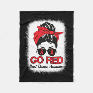 Sjukdomskänsla Månad Röda band Messy Bun Bleac Fleecefilt