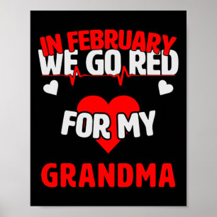 Sjukdomskänsla Vi blir röda för mormor Poster