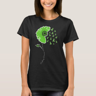 Sjukdomskarrior Grönt Ribbon Solroscute T Shirt