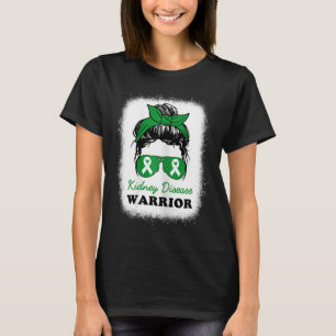 Sjukdomskarrior Kidney Disease Awareness Messy Bun T Shirt