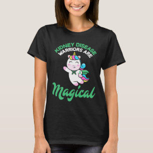 Sjukdomskarrior Magic Unicorn Kidney Awareness T Shirt