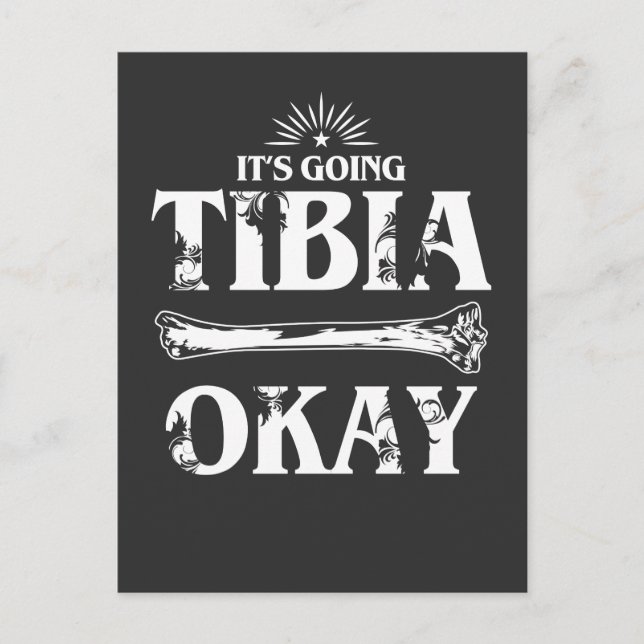 Sjukdomslärarben i benet Pun Vykort (Framsida)