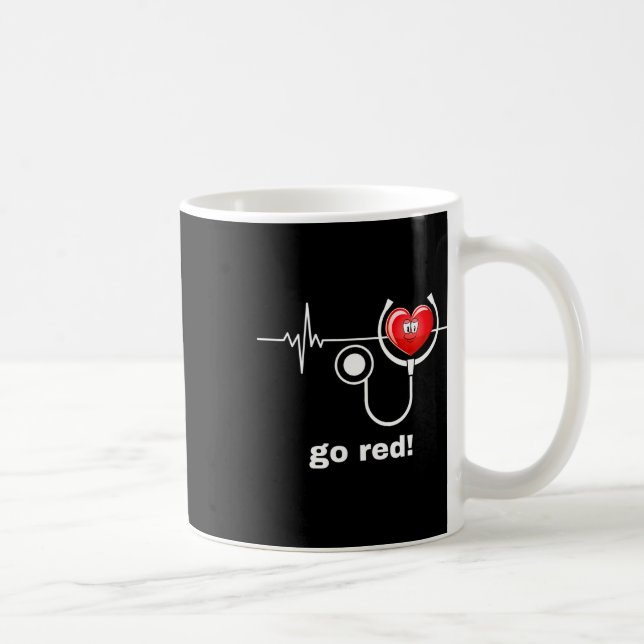 Sjukdomsmånad februari Amerikansk hjärthälsa Kaffemugg (Höger)