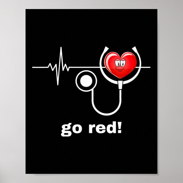 Sjukdomsmånad februari Amerikansk hjärthälsa Poster (Framsidan)