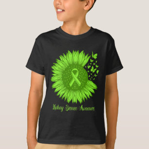 Sjukdomsmedvetenhet Solros Mamma Grönt Ribbon T Shirt