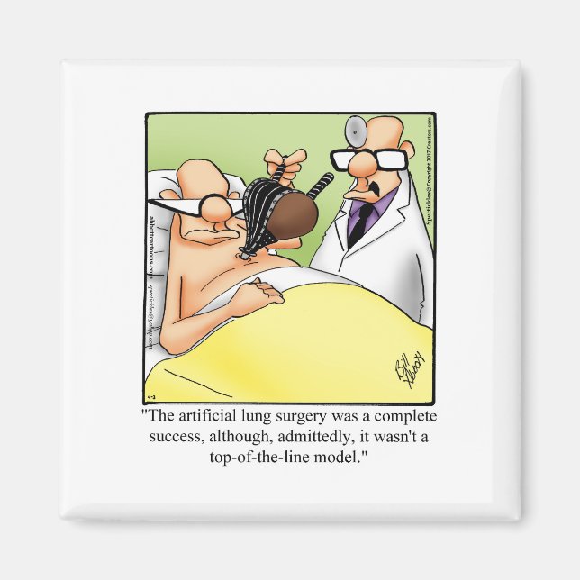 Sjukförsäkring Humor Magnet Gift (Framsidan)