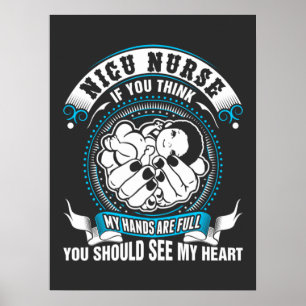 Sjukförsäkring Nicu Nurse Min hand är Fullt Poster