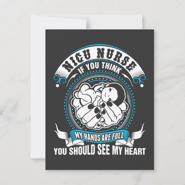 Sjukförsäkring| Nicu Nurse Min hand är Fullt Tack Kort (Framsida)