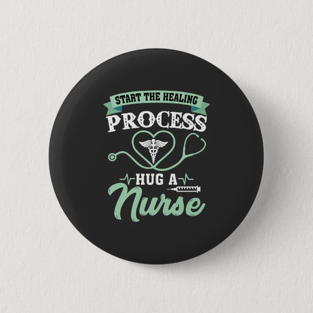 Sjukförsäkring | Processaa Hug A Nurse Knapp (Framsida)
