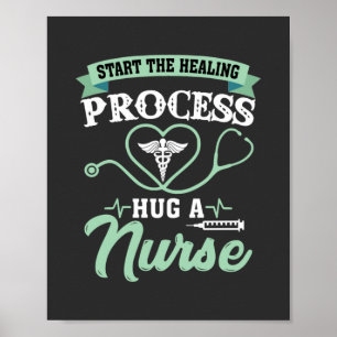 Sjukförsäkring Processaa Hug A Nurse Poster