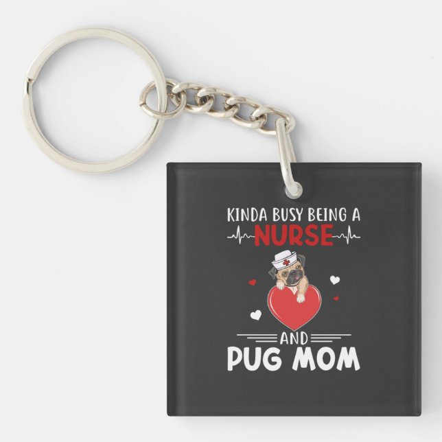 Sjukförsäkring | Sjuksköterska och Pug Mamma (Framsidan)