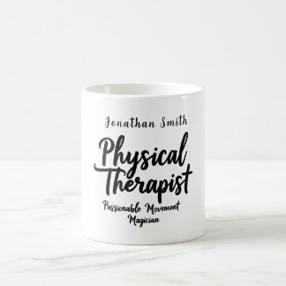 Sjukgymnast Passionerad Rörelse Typografi Kaffemugg