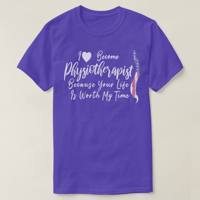 Sjukgymnast Patriot 4:e juli T Shirt (Design framsida)