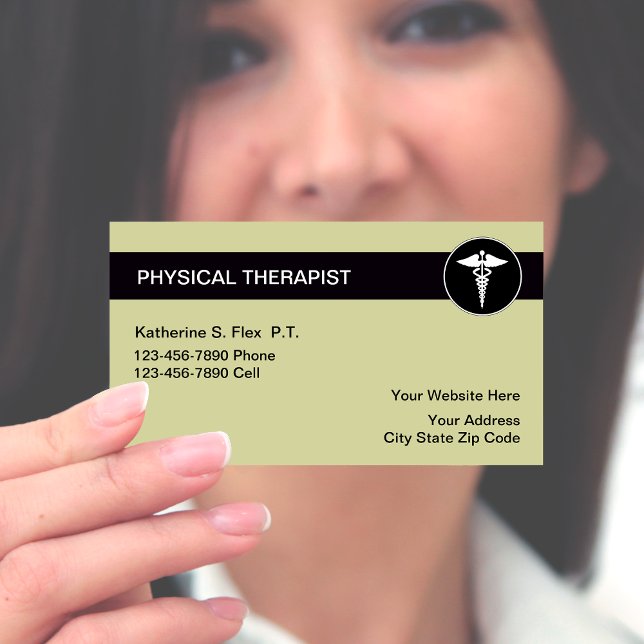 Sjukgymnast Visitkort (Physical Therapist Business cards by CustomBusinessTemplates)