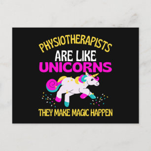 Sjukgymnastik Unicorn , Magic Unicorn Physio Vykort