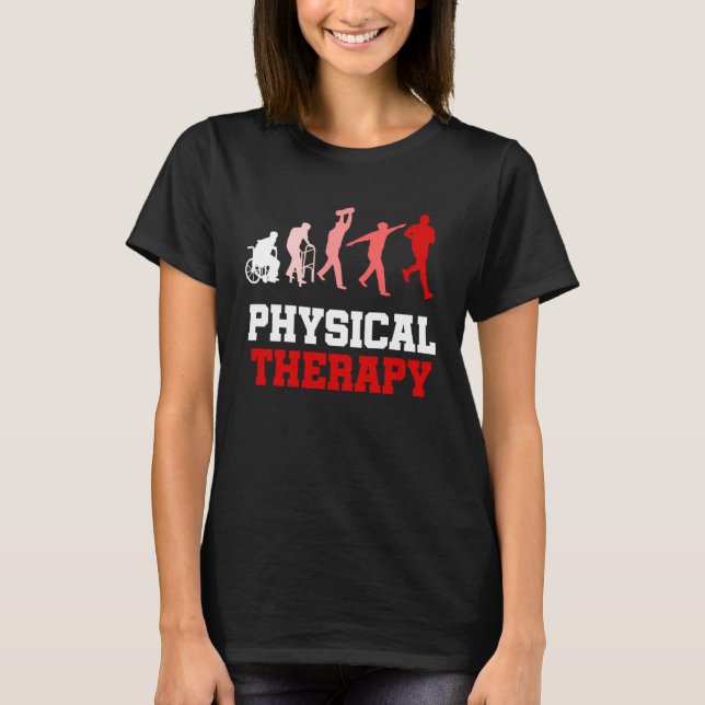 Sjukgymnastik Utveckling Fysioterapi T Shirt (Framsida)