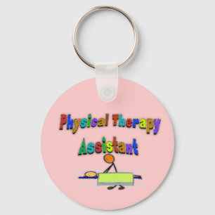 Sjukgymnastikassistent--Stick figurdesign Nyckelring