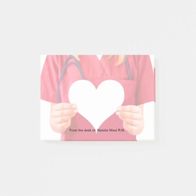 Sjukhus för medicinskt tema  post-it block (Framsida)