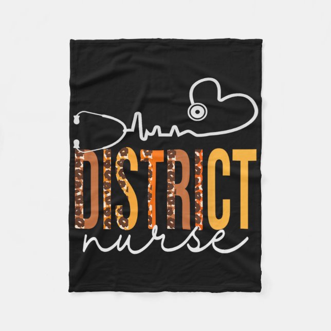 Sjukhus Leopard Heartslag Apprecition Wome Fleecefilt (Framsidan)