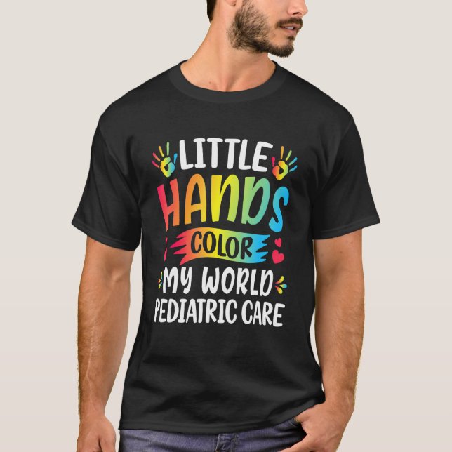 Sjukhus - Little Händer Färg My World Pedia T Shirt (Framsida)